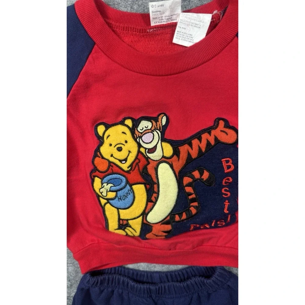 Vintage Winnie The Pooh 2 Piece Set Size 24M Long Sleeve And Sweat Pants